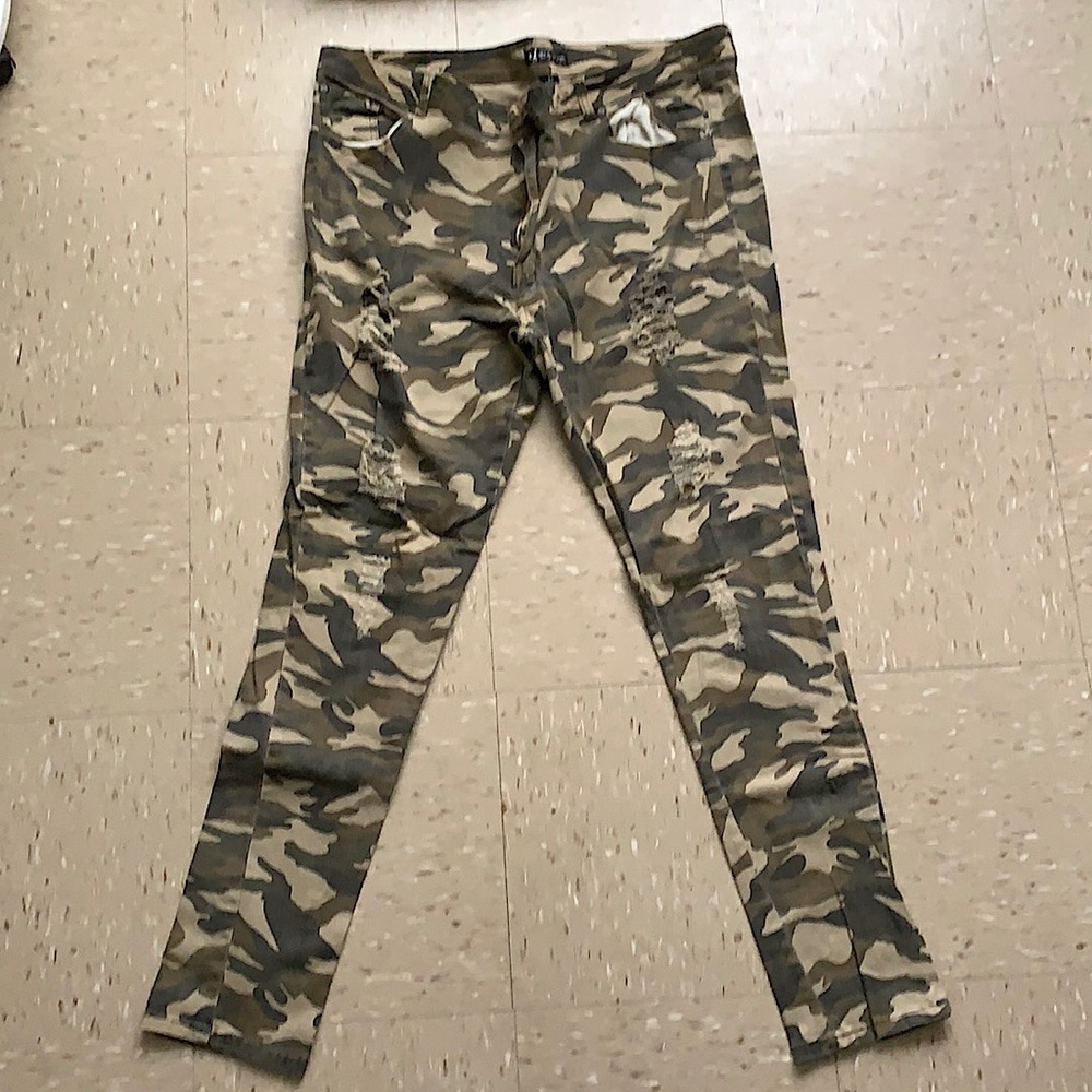 Distressed Camo Pants